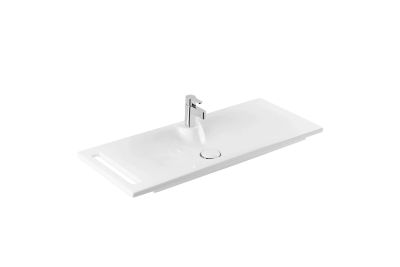 103 Clean wall mounted basin with towel rail