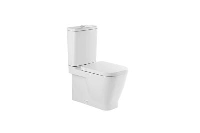 Look pack VO close coupled toilet with Rimflush and toilet seat