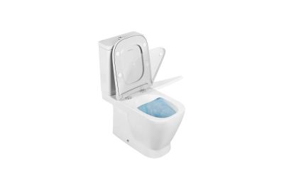 Look Pack HO close coupled toilet with Rimflush and toilet seat