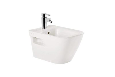 Look wall hung bidet with holes for cover