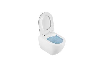 Sanibold wall hung toilet with hidden fixings and Rimflush