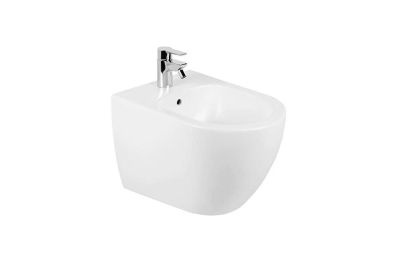 Sanibold wall hung bidet with hidden fixings and support frame