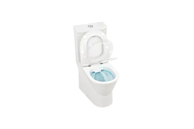 65 Urb.y Pack HO close coupled toilet with Rimflush and toilet seat