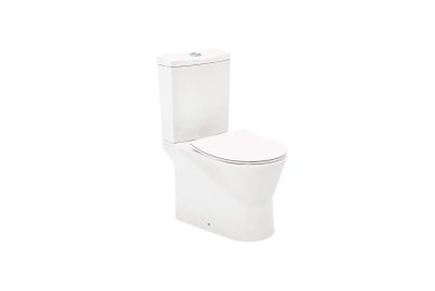65 Urb.y Pack VO close coupled toilet with Rimflush and toilet seat