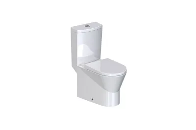 Urb.Y 65 HO close coupled toilet with Rimflush and toilet seat