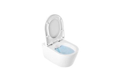 Urb.y 52 Pack wall hung toilet with Rimflush and toilet seat