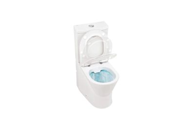 Urb.y 60 HO rimflush close coupled toilet with hole for water supply