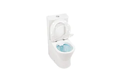 Urb.y 60 HO rimflush close coupled toilet with hole for water supply