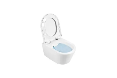 Urb.y 48 wall hung toilet with Rimflush and toilet seat