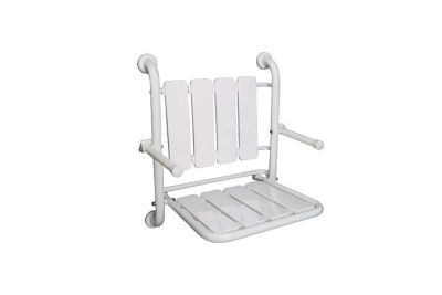 WcCare fold-up shower seat with arm rests