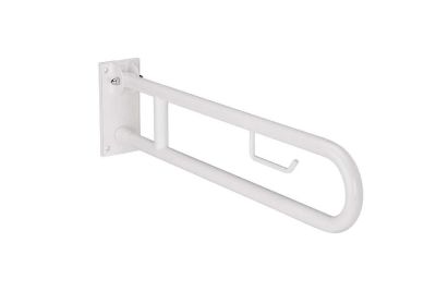 WcCare 83 hinged support rail with toilet roll holder