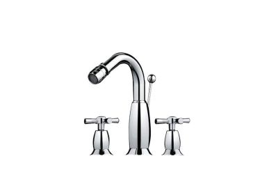 Rimini bidet mixer with 3 holes and waste
