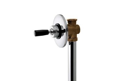 Eco concealed toilet flush valve with toggle lever
