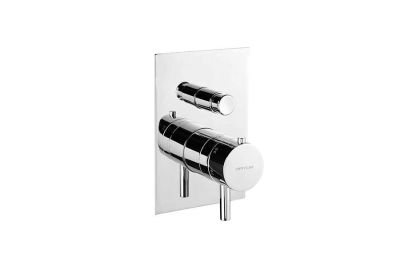 Misturadora termostática de duche New Ícone de encastrar retangular com 4 vias