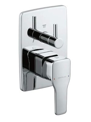 Advance 5 way concealed shower mixer with rectangular rosette
