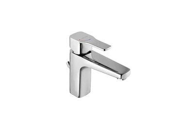 Advance long spout basin mixer with EcoSpot, Cold Open and waste