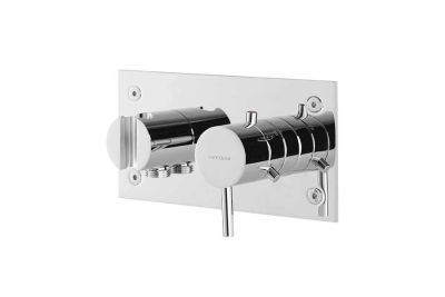 Tube concealed thermostatic shower valve