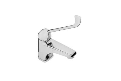 Easy basin mixer with long lever