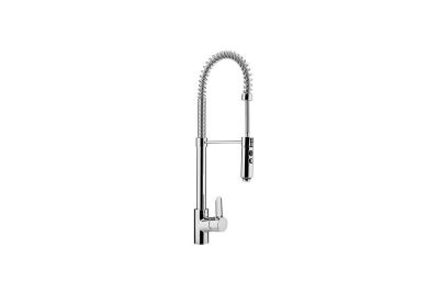 Torus kitchen mixer with EcoSpot, pull-out spray, spring neck and spray holder