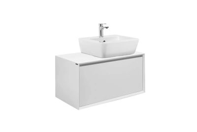 View vanity unit for basin with tap hole