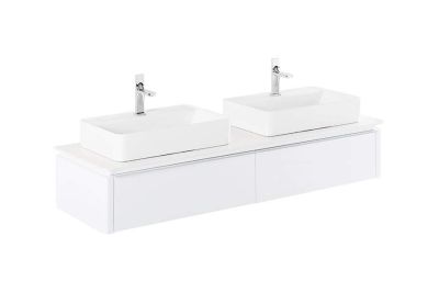 Sanlife vanity unit for 2 basins with tap hole