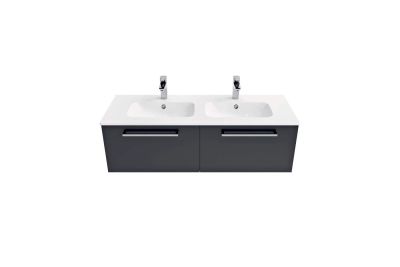 Área Plus 120 2-drawer vanity unit, basin and mirror