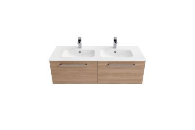 Área Plus 120 2-drawer vanity unit, basin and mirror