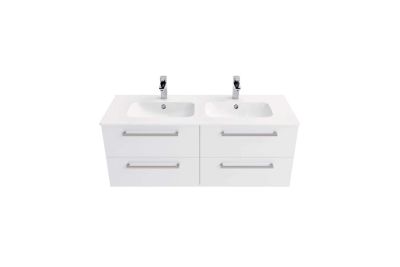 Área Plus 120 4-drawer vanity unit, basin and mirror
