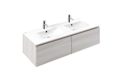 Pack Área 120 2-drawer vanity unit, basin and mirror