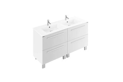 Pack Área 120 4-drawer vanity unit, basin and mirror