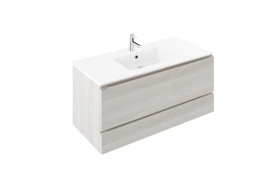 Pack Área 100 2-drawer vanity unit, basin and mirror