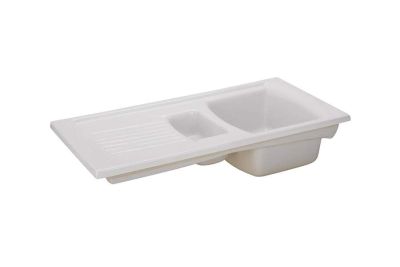 Lusitano 1 and ½ bowl kitchen sink with waste