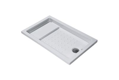 Strado recessed shower tray with drying area