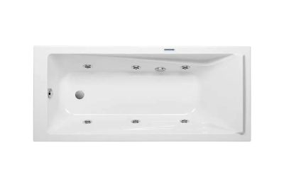 Easy bath with X90 whirlpool system, right