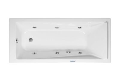 Easy bath with X90 whirlpool system, left