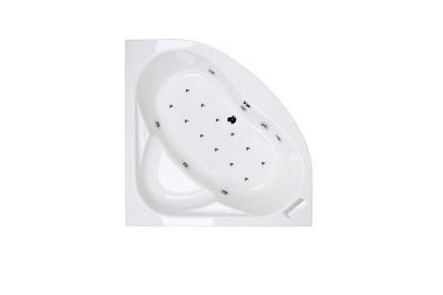 Alfa bath with TOP whirlpool system, left