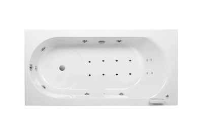 Millennium bath with TOP whirlpool system left