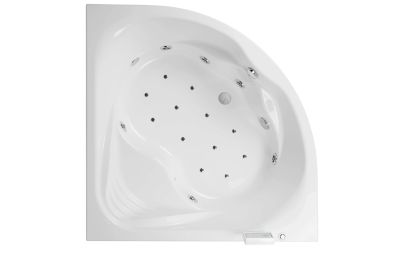 Agres bath with TOP whirlpool system, left