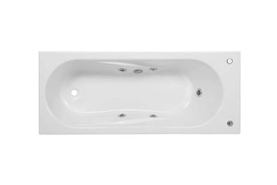 Aveiro bath with EASY whirlpool system, right