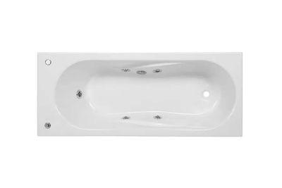 Aveiro bath with EASY whirlpool system, left