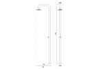 Agadir floor-mounted pool shower mixer column Agadir_5105890616_DT