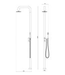 Coluna Duche Mist. Piscina ao Chão com Chuveiro Agadir Agadir_51058907_DT