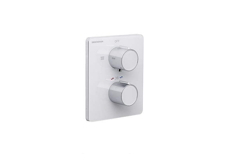  4-way concealed mixer with square plate Montevideo Montevideo_5103872110C