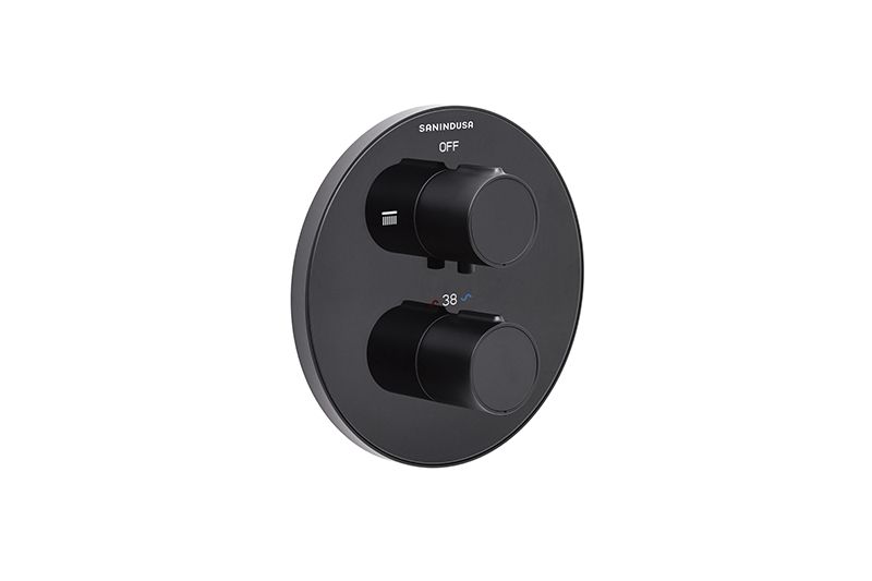 Montevideo 4-way concealed mixer with round plate Montevideo_5103872126C