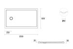 Base de duche Piano retangular Piano_8039500000_dt