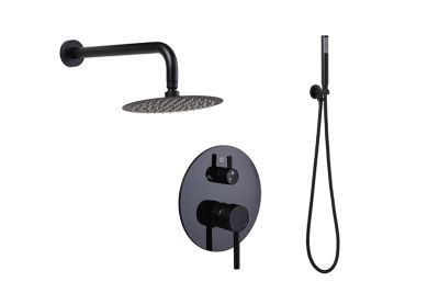 Kit de duche Rivus de encastrar circular com 4 vias